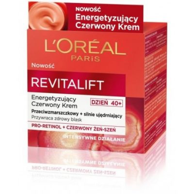 L`Oreal Revitalift Red Cream 40+ Cremă de zi energizantă roșie 50ml