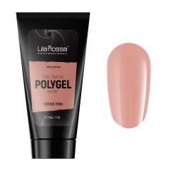 Kit Polygel Premium Cover Pink, Lila Rossa, pensula, tipsuri, lichid modelare, Fast Builder Polygel 60 g