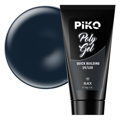 Polygel color, Piko, 30 g, 09 Black