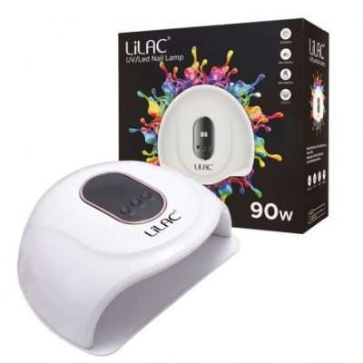 Lampa UV/Led Lilac, 90 W, pentru manichiura si pedichiura, cablu USB, alba